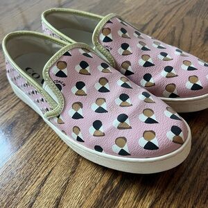 COACH special edition BLUSH HEARTS SLIP ON SNEAKER  Size: 8.5B